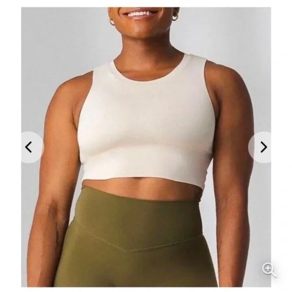 Vitality Allora Tank (Light Tan Double-Lined Stretch) - Sandshell - Size L